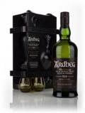 A bottle of Ardbeg 10 Year Old Escape Pack With 2 