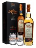 A bottle of Arran 10 Year Old / Glass Pack Island Single Malt Scotch Whisky