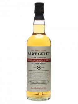 'As We Get It' 8 Year Old / Ian Macleod's Highland Whisky