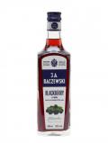 A bottle of Baczewski Blackberry Vodka