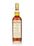 A bottle of Balblair 20 Year Old 1990 (Bladnoch)