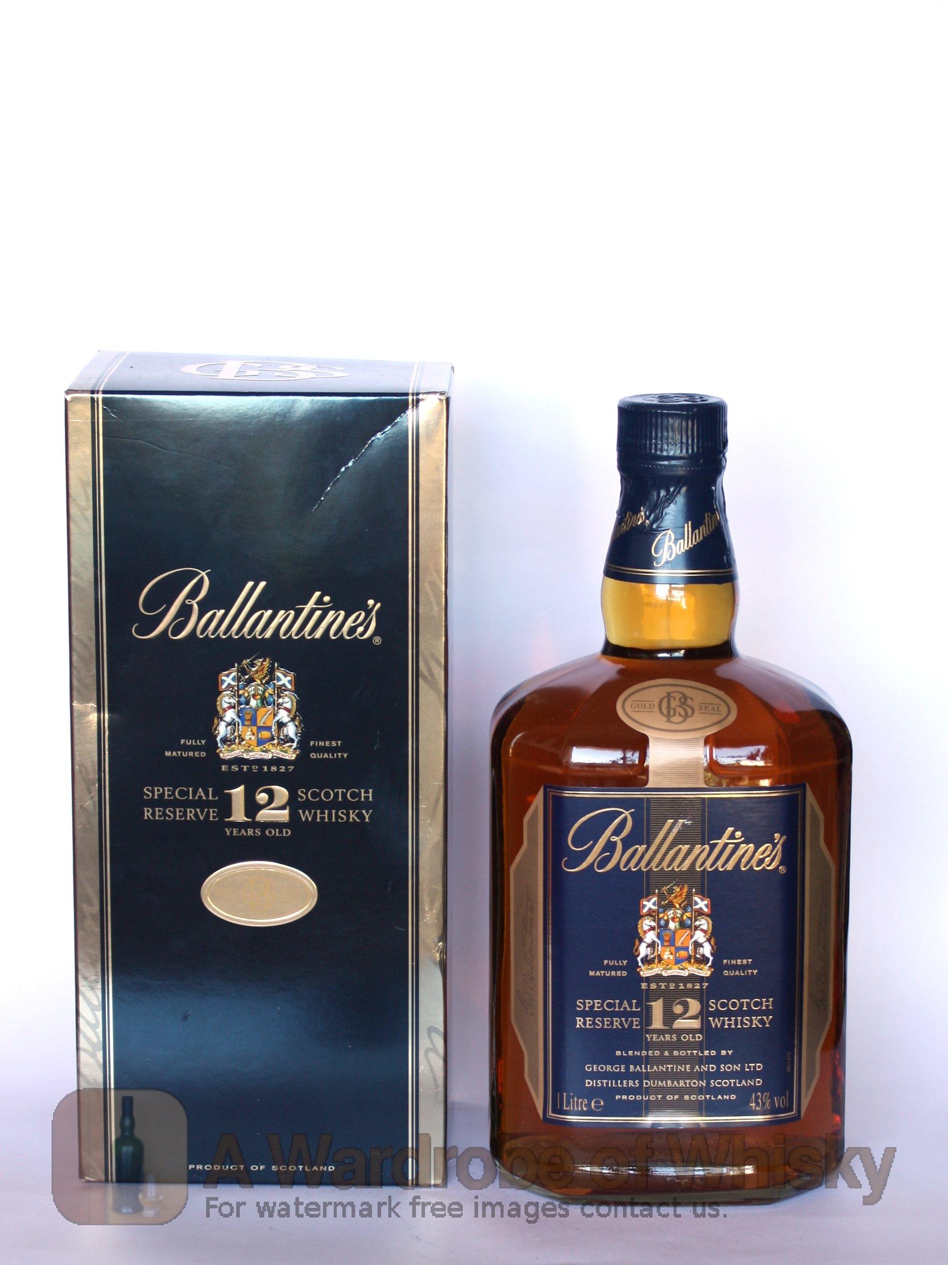 Ballantines 12 Year Old Scotch Whisky –
