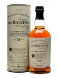 A bottle of Balvenie 21 Year Old / Port Wood Finish Speyside Whisky