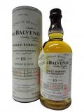 A bottle of Balvenie Single Barrel 5516 1984 15 Year Old