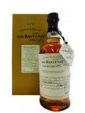 A bottle of Balvenie Vintage Cask 1972 30 Year Old