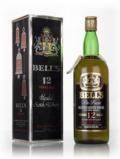 A bottle of Bell's 12 Year Old De Luxe 1l - 1980s