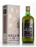 A bottle of Bell's 12 Year Old De Luxe (White Christmas Box) - 1970s