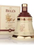 A bottle of Bells 1997 Christmas Decanter