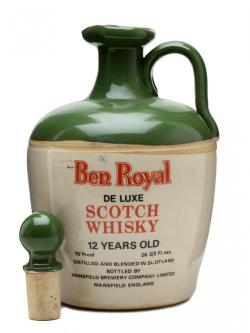 Ben Royal 12 Year Old Ceramic Jug / Queen's Jubilee 1977 Blended Whisky