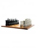 A bottle of Beneagles Ceramic Chess Set With Board