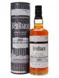 A bottle of Benriach 2005 / 9 Year Old / Peated / Virgin Oak Finish Speyside Whisky