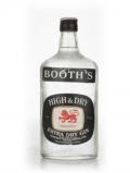 A bottle of Booth's High& Dry Gin - 1970s