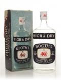 A bottle of Booth's High& Dry London Dry Gin - 1960's Boxed