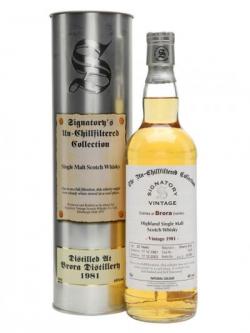 Brora 1981 / 22 Year Old / Signatory Highland Whisky