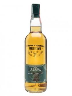 Brora 1982 / Bot.2002 / G&M Reserve Highland Single Malt Scotch Whisky