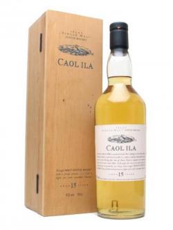 Caol ila 15 Year Old / Wooden Box Islay Single Malt Scotch Whisky