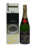 A bottle of Champagne Moet Chandon Millesime Blanc 1999