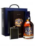 A bottle of Chivas Regal 18 Year Old and Hipflask Set Blended Scotch Whisky