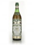 A bottle of Cinzano Dry White Vermouth - 1970s