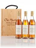 A bottle of Clos Martin Single Cepage Box Set (8 Year Old VSOP, 1989& 15 Year Old XO)