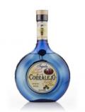 A bottle of Corralejo Reposado Blue Mandolin