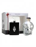 A bottle of Crystal Head with Hip Flask