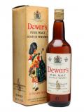 A bottle of Dewar's 12 Year Old / Pure Malt / Bot.1980s