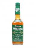 A bottle of Evan Williams Green Label Kentucky Straight Bourbon Whiskey