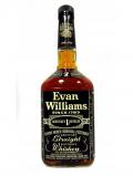 A bottle of Evan Williams Kentucky Straight Bourbon 7 Year Old