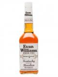 A bottle of Evan Williams White Label / Bottled in Bond