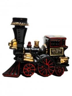 Ezra Brooks 12 Year Old Loco Decanter  Red, Gold, Black