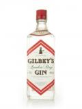 A bottle of Gilbey's London Dry Gin - 1980s