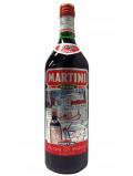 A bottle of Gin Martini Rosso Andy Warhol 1958 Label