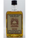 A bottle of Glen Albyn Silent Albion Sure As The Sunrise