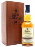 A bottle of Glen Moray 30 Year Old Speyside Single Malt Scotch Whisky