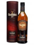 A bottle of Glenfiddich 21 Year Old / Gran Reserva Speyside Whisky