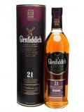 A bottle of Glenfiddich 21 Year Old / Rum Finish Speyside Whisky