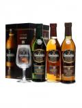 A bottle of Glenfiddich Explorer's Collection / 12,15 & 18 Year Old Speyside Whisky