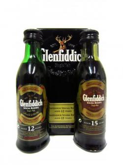 Glenfiddich Miniature Twin Pack In Tin 15 Year Old