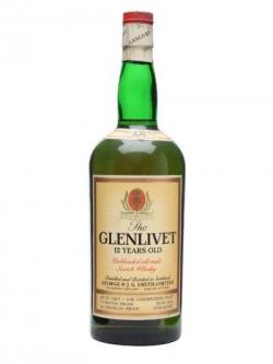 Glenlivet 12 Year Old / 1970s Speyside Single Malt Scotch Whisky