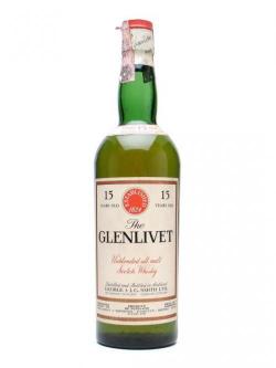 Glenlivet 15 Year Old / Bot.1960s Speyside Single Malt Scotch Whisky