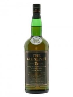 Glenlivet 15 Year Old / Litre Speyside Single Malt Scotch Whisky