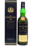 A bottle of Glenlivet Pure Single Malt 18 Year Old