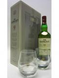 A bottle of Glenlivet Single Malt Gift Set Inc 2 X Glasses 12 Year Old