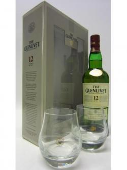 Glenlivet Single Malt Gift Set Inc 2 X Glasses 12 Year Old