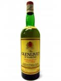 A bottle of Glenlivet Unblended All Malt Scotch 12 Year Old 3416