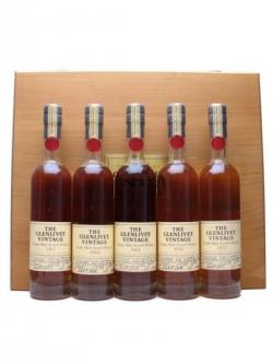 Glenlivet Vintage Set (1967,68,69,71,72) Speyside Whisky