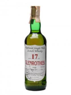 Glenrothes 17 Year Old / Bot.1980s Speyside Single Malt Scotch Whisky