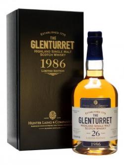 Glenturret 1986 / 26 Year Old / OB for Hunter Laing Highland Whisky