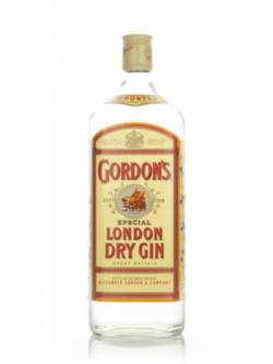 Gordons London Dry Gin Early 1980s 1.75 Liter